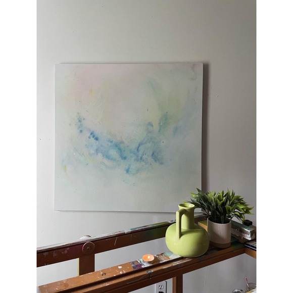 Other - "Glimpse Of Heaven" by O. Abstract Canvas Wall Art Modern Minimalist Home Decor